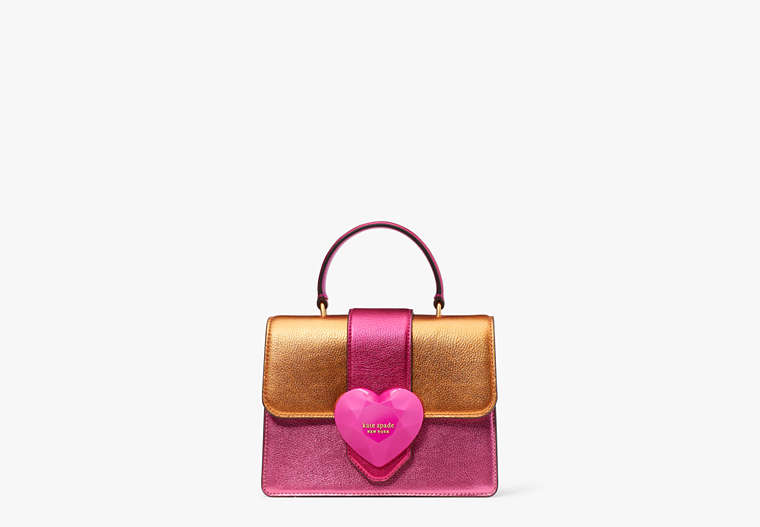 Bijou Metallic Colorblocked Mini Top-handle Bag, Locket Pink Multi, Product