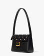 Katy Pearl Embellished Medium Shoulder Bag, Black Multi, Product