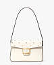Katy Pearl Embellished Medium Shoulder Bag, Halo White Multi, ProductTile