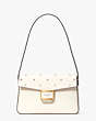 Katy Pearl Embellished Medium Shoulder Bag, Halo White Multi, Product