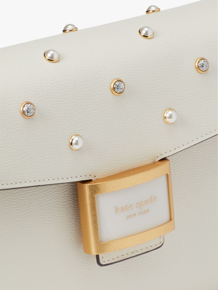 Katy Pearl Embellished Medium Shoulder Bag | Kate Spade New York