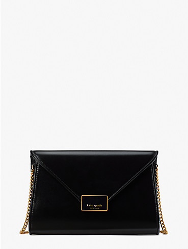anna shiny textured leather medium envelope clutch, , rr_productgrid
