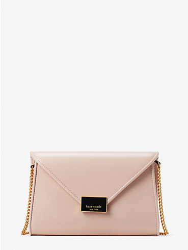 anna shiny textured leather medium envelope clutch, , rr_productgrid