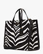 Manhattan Bold Zebra Boucle Jacquard Large Tote, , Product