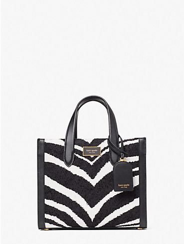 Manhattan Bold Zebra Tote Bag aus Bouclé-Jacquard, klein, , rr_productgrid