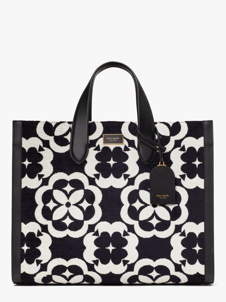 Spade Flower Monogram Manhattan Chenille Large Tote | Kate Spade New York