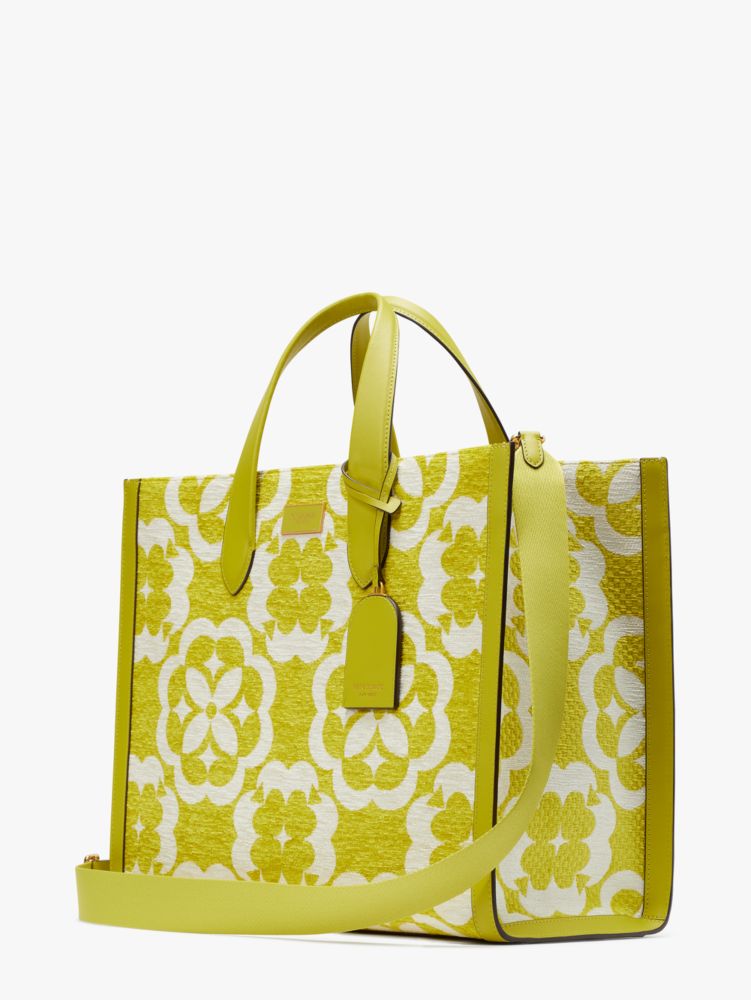 Spade Flower Monogram Manhattan Chenille Large Tote