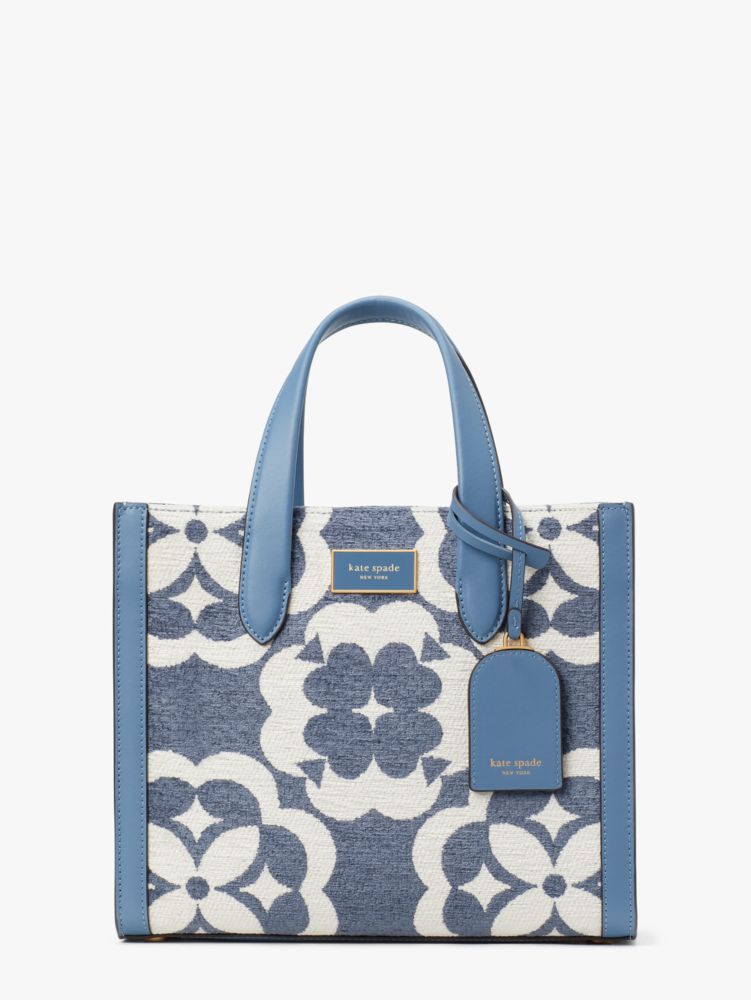 COACH Signature Denim Jacquard Field Tote 22 in Blue