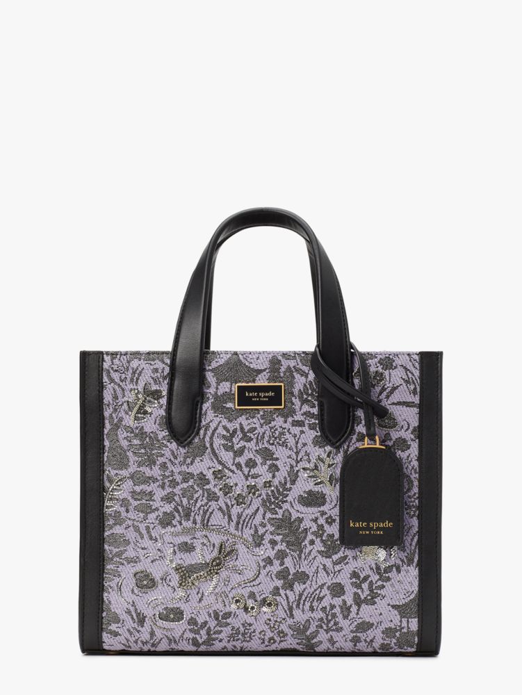 Manhattan Year Of The Rabbit Embellished Toile Jacquard Small Tote | Kate  Spade New York