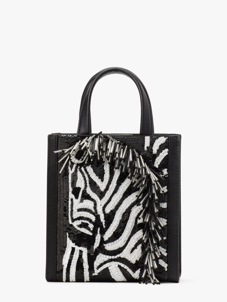 Manhattan Zebra Embellished Mini Tote | Kate Spade New York