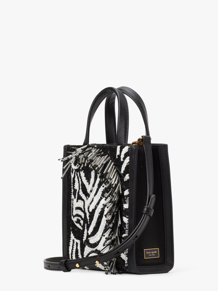 Manhattan Zebra Embellished Mini Tote | Kate Spade New York