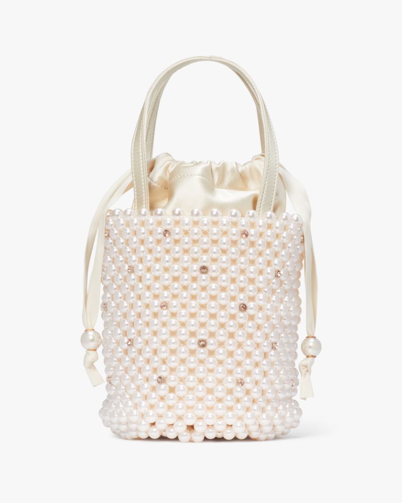 Purl Pearl Embellished Small Bucket Bag | Kate Spade New York