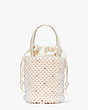 Purl Pearl Embellished Small Bucket Bag, Iridescent Multi, Product