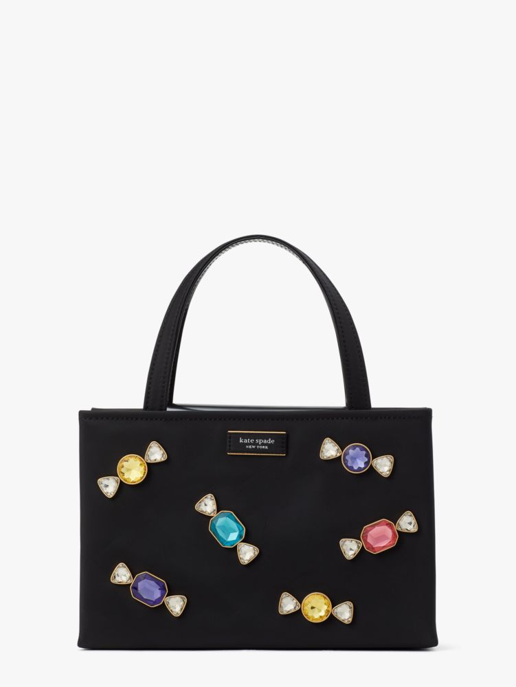 Sam Icon Candy Gem Embellished Nylon Small Tote | Kate Spade New York