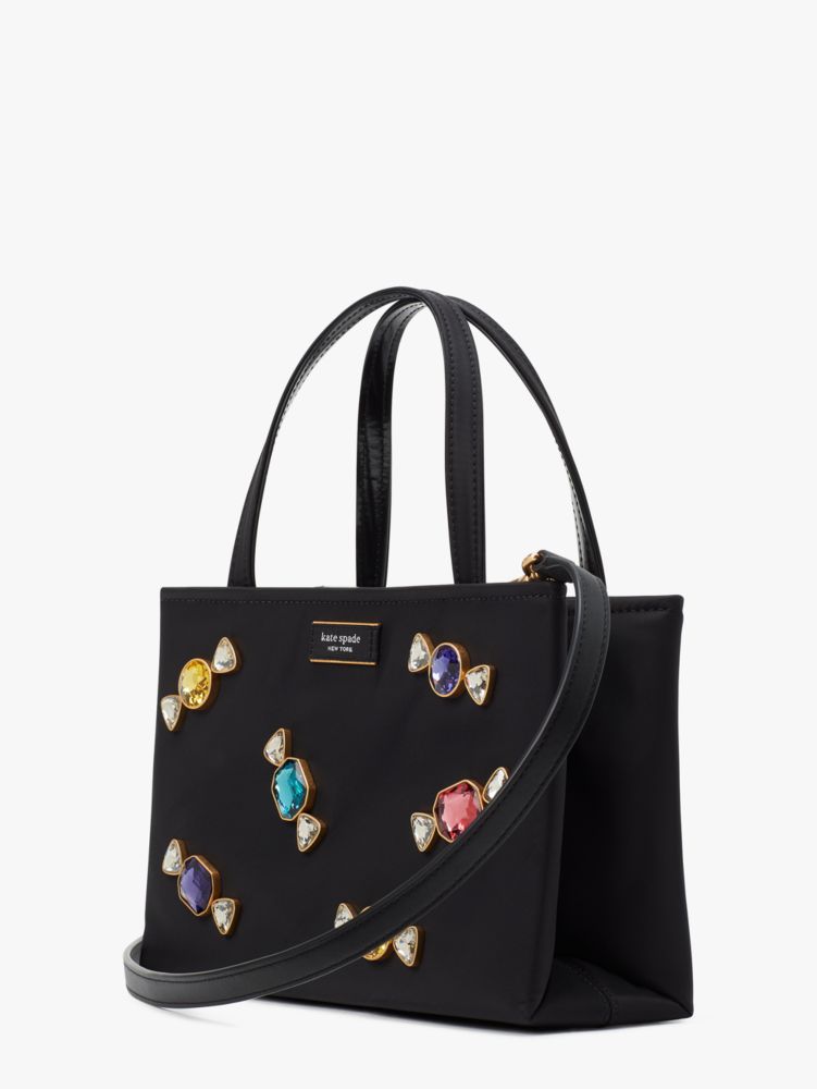 Sam Icon Candy Gem Embellished Nylon Small Tote | Kate Spade New York