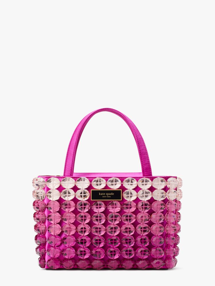 Sam Icon Candy Beaded Satin Small Tote | Kate Spade New York