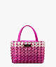 Sam Icon Candy Beaded Satin Small Tote, Pink Multi, ProductTile