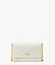 Purl Embellished Flap Chain Wallet, Halo White, ProductTile