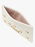 morgan pearl embellished saffiano leather card holder, , s7productThumbnail