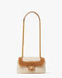 Evelyn Faux Shearling Small Shoulder Crossbody, , Product