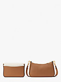 Morgan Shearling & Pebbled Leather Double Up Crossbody, , s7productThumbnail
