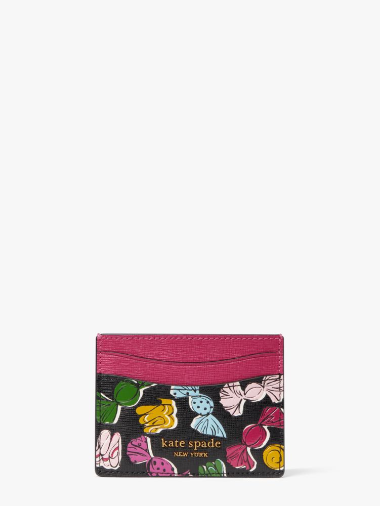 Kate Spade Morgan Bonbon Printed Saffiano Leather Card Holder