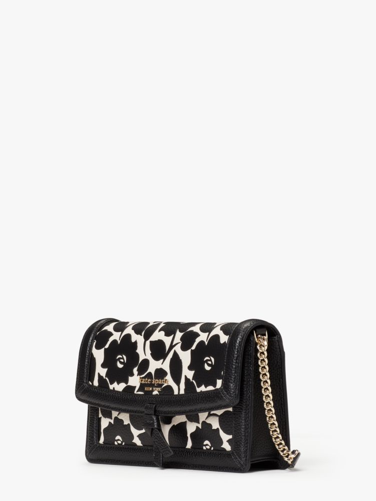 Knott Rosy Garden Embossed Flap Crossbody | Kate Spade New York