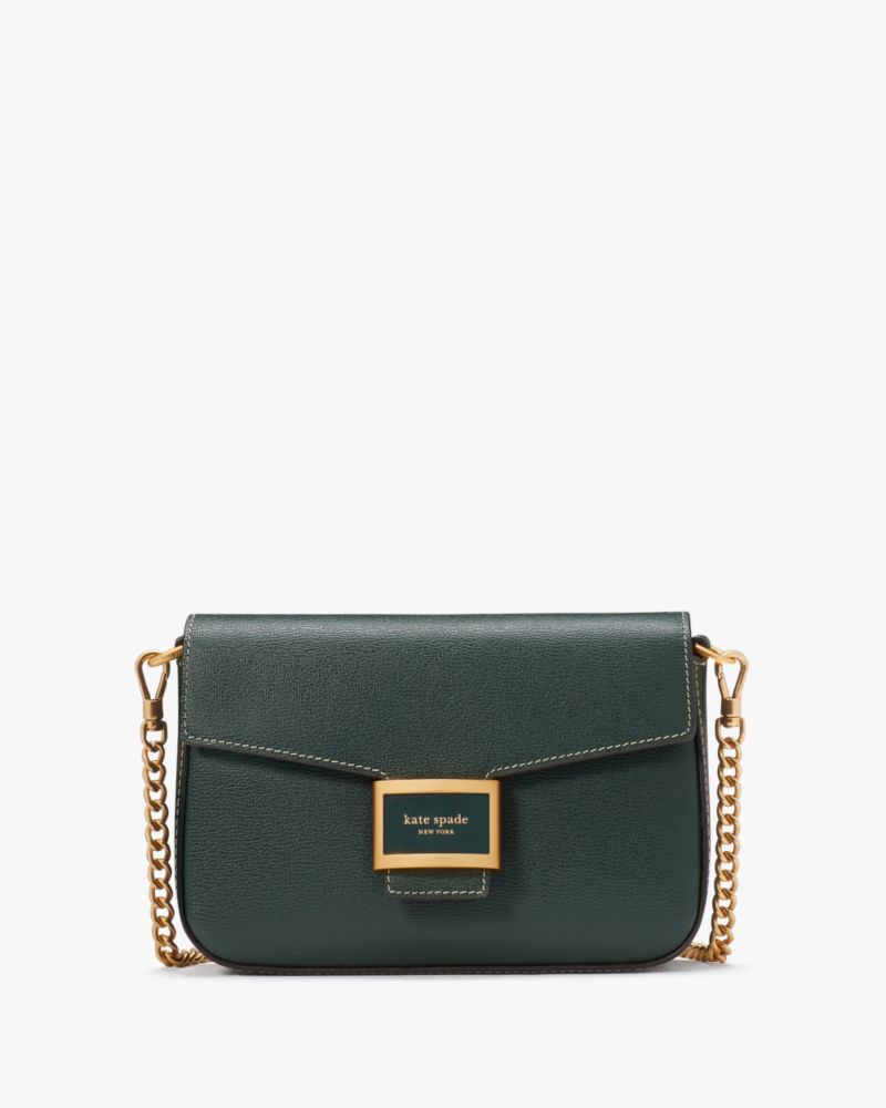 Katy Textured Leather Flap Chain Crossbody Kate Spade UK