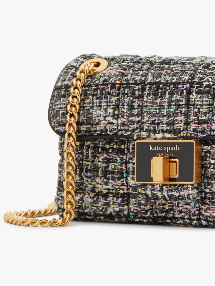 Evelyn Sequin Tweed Small Shoulder Crossbody | Kate Spade New York