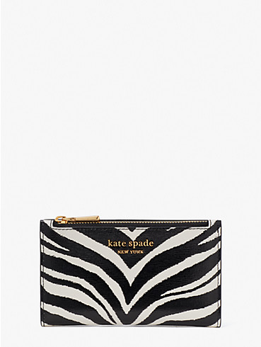 Morgan Zebra Embossed Small Slim Bifold Wallet, , rr_productgrid