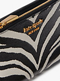 Morgan Klapp-Portemonnaie mit Zebra-Prägung, schmal, klein, , s7productThumbnail