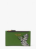 Ziggy Zebra Embellished Small Slim Bifold Wallet, , s7productThumbnail