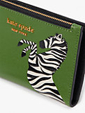 Ziggy Zebra Embellished Small Slim Bifold Wallet, , s7productThumbnail