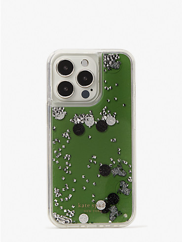 Zebra Liquid Glitter iPhone 13 Pro Case, , rr_productgrid