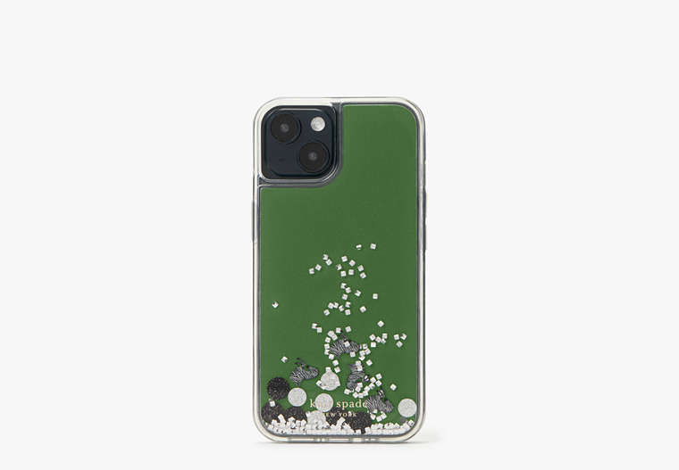 ゼブラ リキッド グリッター アイフォン 13 ケース iPhoneケース ケイト・スペードニューヨーク【公式オンラインショップ】