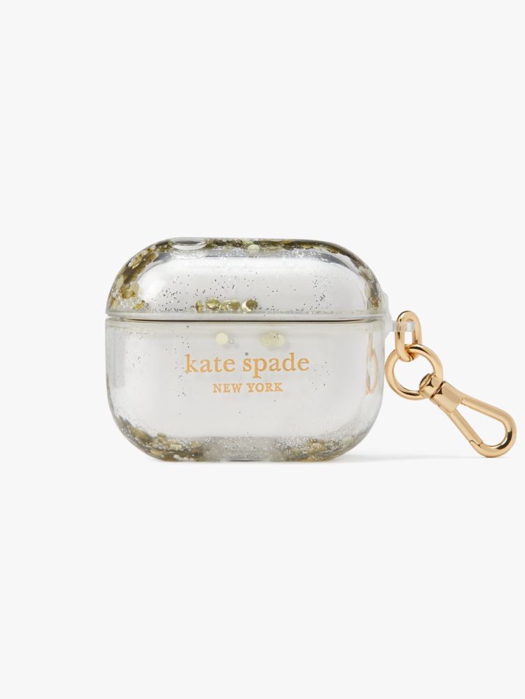 Pearl & Pavé Liquid Glitter Airpods Pro Case | Kate Spade New York