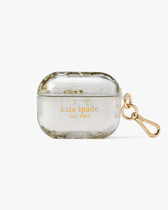 Pearl & Pavé Liquid Glitter Airpods Pro Case | Kate Spade New York