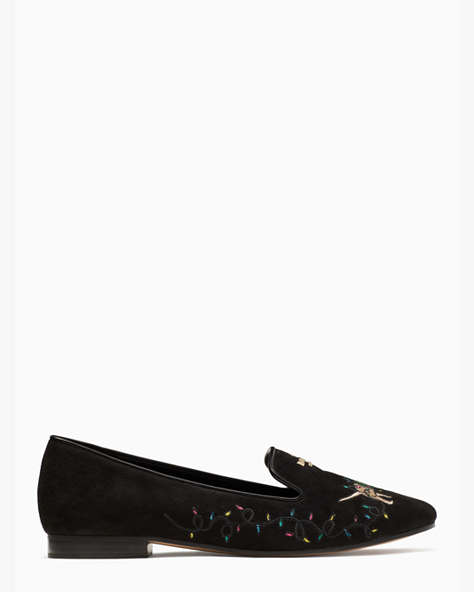 Claude Holiday Flats, Black, ProductTile