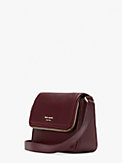 run around pebbled leather large flap crossbody, , s7productThumbnail