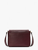 run around pebbled leather large flap crossbody, , s7productThumbnail
