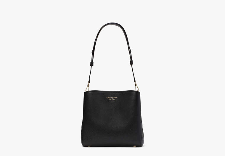 Thompson Medium Bucket Bag, Black, Product
