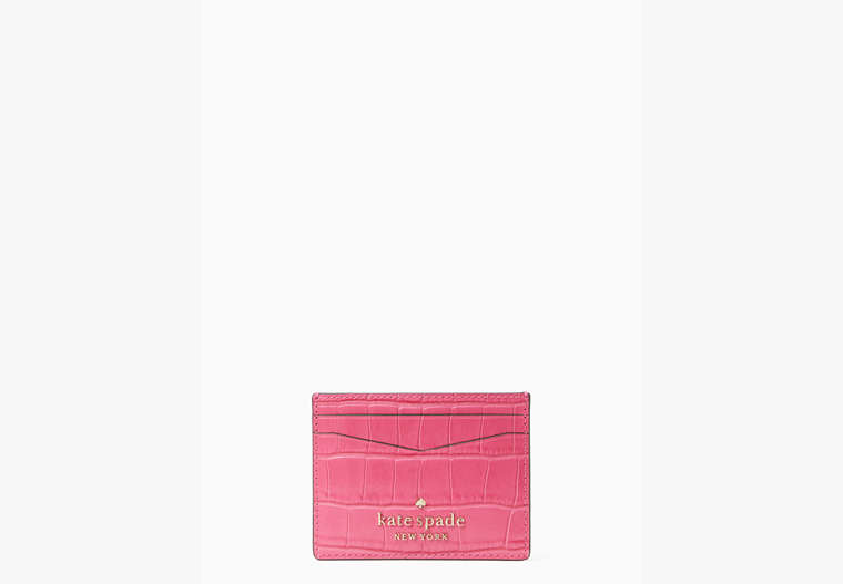 Staci Small Slim Card Holder, Festive Pink, Product image number 0