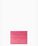 Staci Small Slim Card Holder, Festive Pink, ProductTile