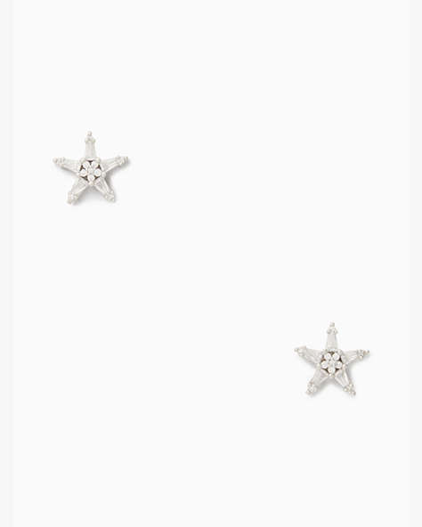 Starring Star Studs, Clear/Silver, ProductTile