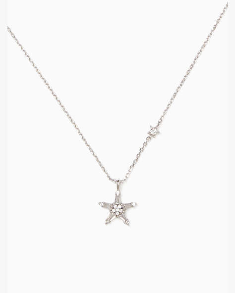 Starring Star Mini Pendant, Clear/Silver, ProductTile