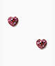 Something Sparkly Heart Clay Pave Studs, Red Multi, ProductTile