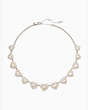Something Sparkly Pave Statement Necklace, Clear/Silver, Product