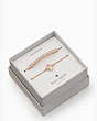 Everyday Spade Slider Bracelet Set, Clear/Rose Gold, Product