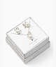 All Tied Up Pendant And Studs Set - Boxed, Cream/Silver., ProductTile
