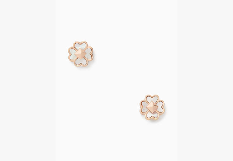 Spades & Studs Studs, Cream Multi/Rose Gold, Product image number 0